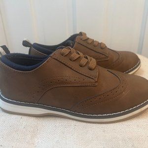 Cat & Jack boys brown loafer shoes. Size 2.